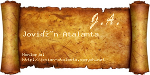 Jovián Atalanta névjegykártya